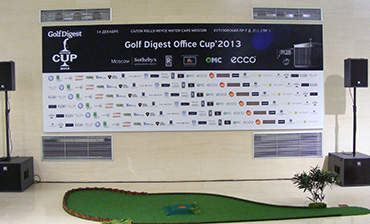 Техническое обеспечение турнира по гольфу в салоне Rolls Royce Фото 2   - в портфолио Renta Pro (Рента Про)