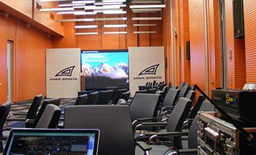 Техническое обеспечение 2-х дневной презентации Amer Sport в German Center. Фото 1   - в портфолио Renta Pro (Рента Про)