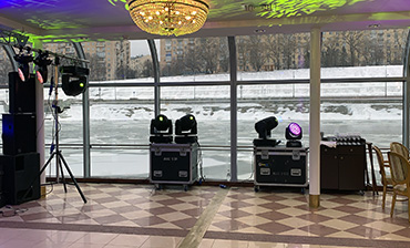 Аренда звука, света, сцены и видео-экрана для частного мероприятия River Palace Фото 2   - в портфолио Renta Pro (Рента Про)