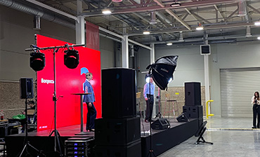 Аренда звука, света, сцены, экрана для конференции РИДАН (Danfoss) Фото 15   - в портфолио Renta Pro (Рента Про)