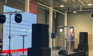 Аренда звука, света, сцены, экрана для конференции РИДАН (Danfoss) Фото 16   - в портфолио Renta Pro (Рента Про)
